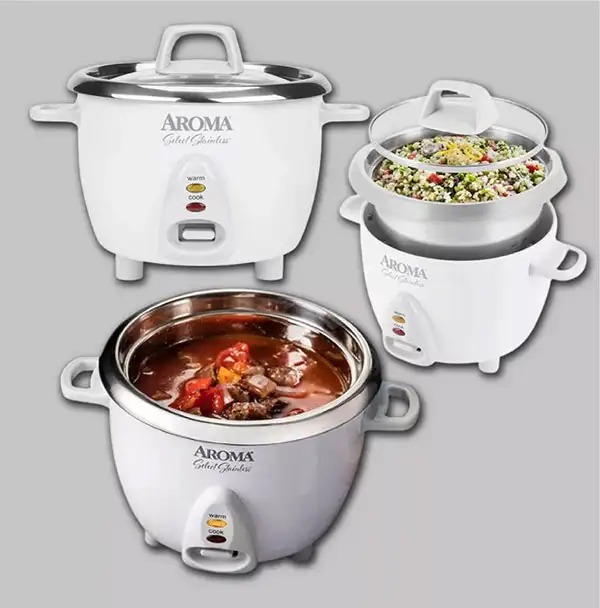 Aroma Stainless Rice Cooker 