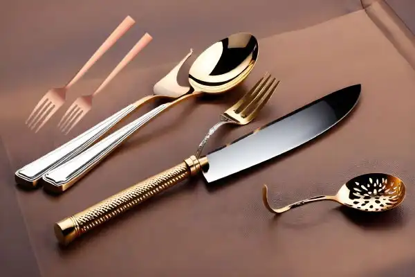 Copper Knife ,Spoon and Fork