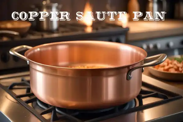 Copper saute pan