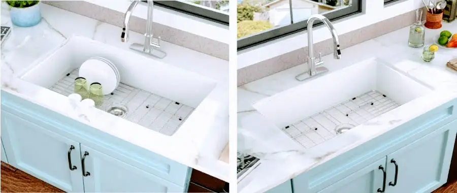 White Undermount Sink