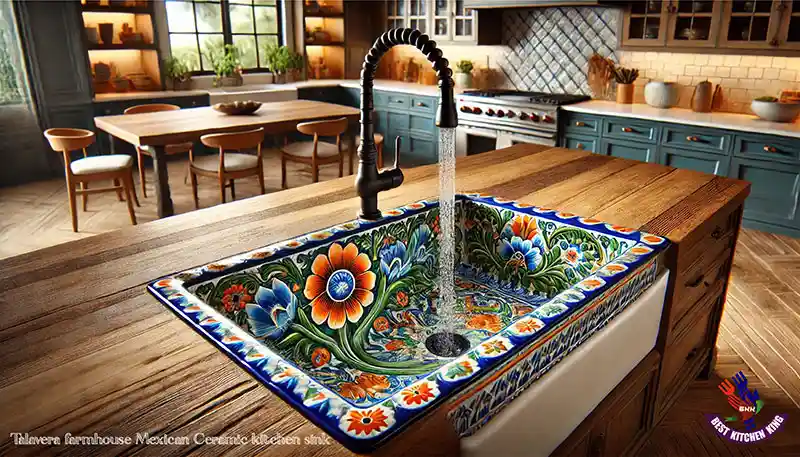 Talavera farmhouse Mexican Ceramic kitchen sink